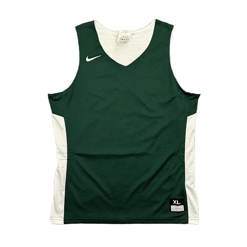 Nike Reversible Basketball Tank Training Practice Green White Kids Size XL - NWT